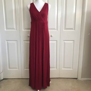 Beautiful deep red maxi dress